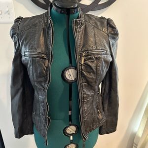 Xhilerartion faux leather jacket